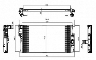 WILMINK GROUP wg1723362 -  Радиатор, охлаждение двигателя